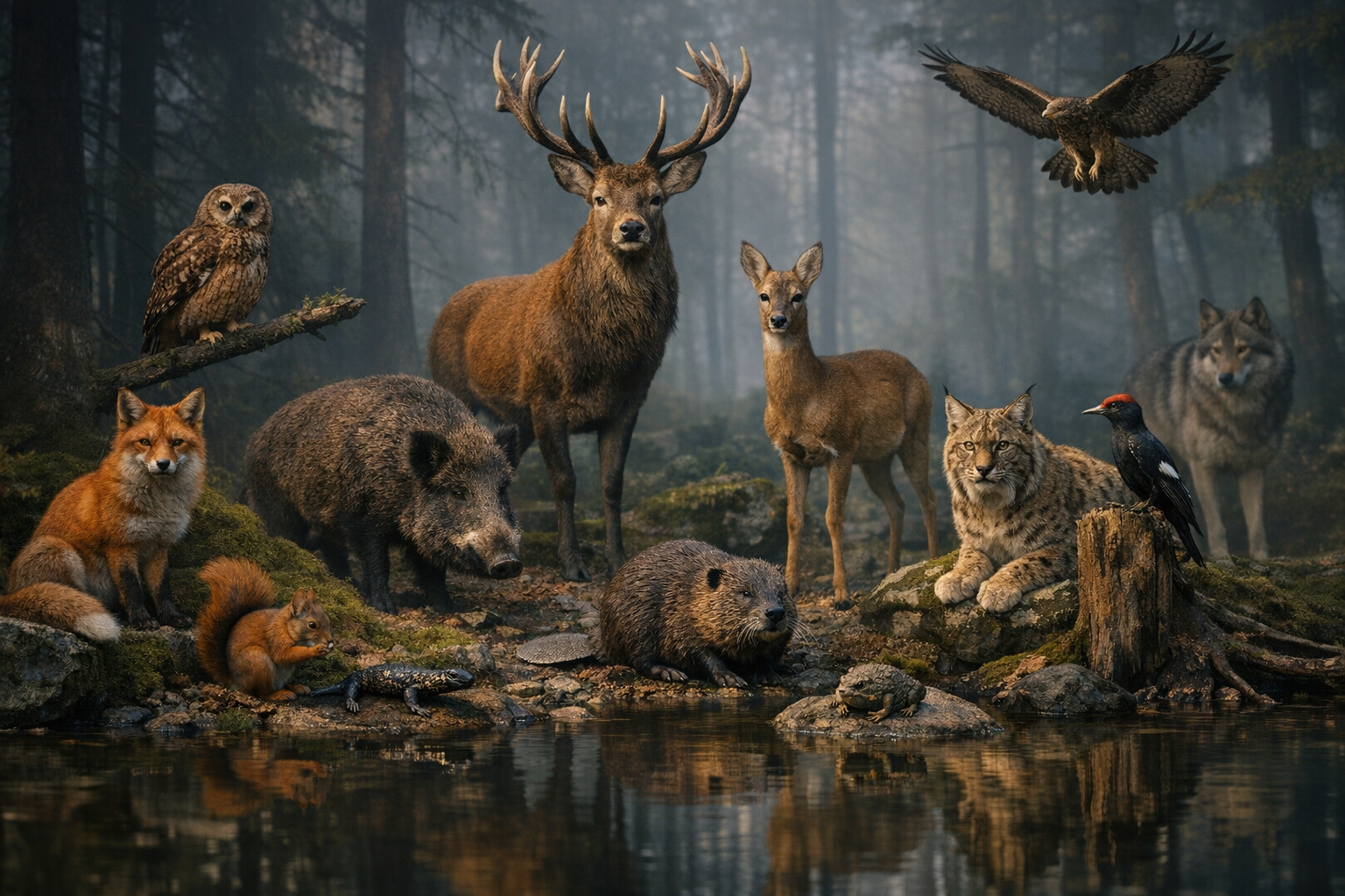 10 Wildtiere die Sie im deutschen Wald sehen können